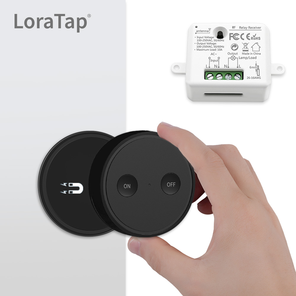 LoraTap 868 Mhz Magnetico Interruttore Della Luce Intelligente Pulsante LED Telecomando  Senza Fili AC100 ~ 250