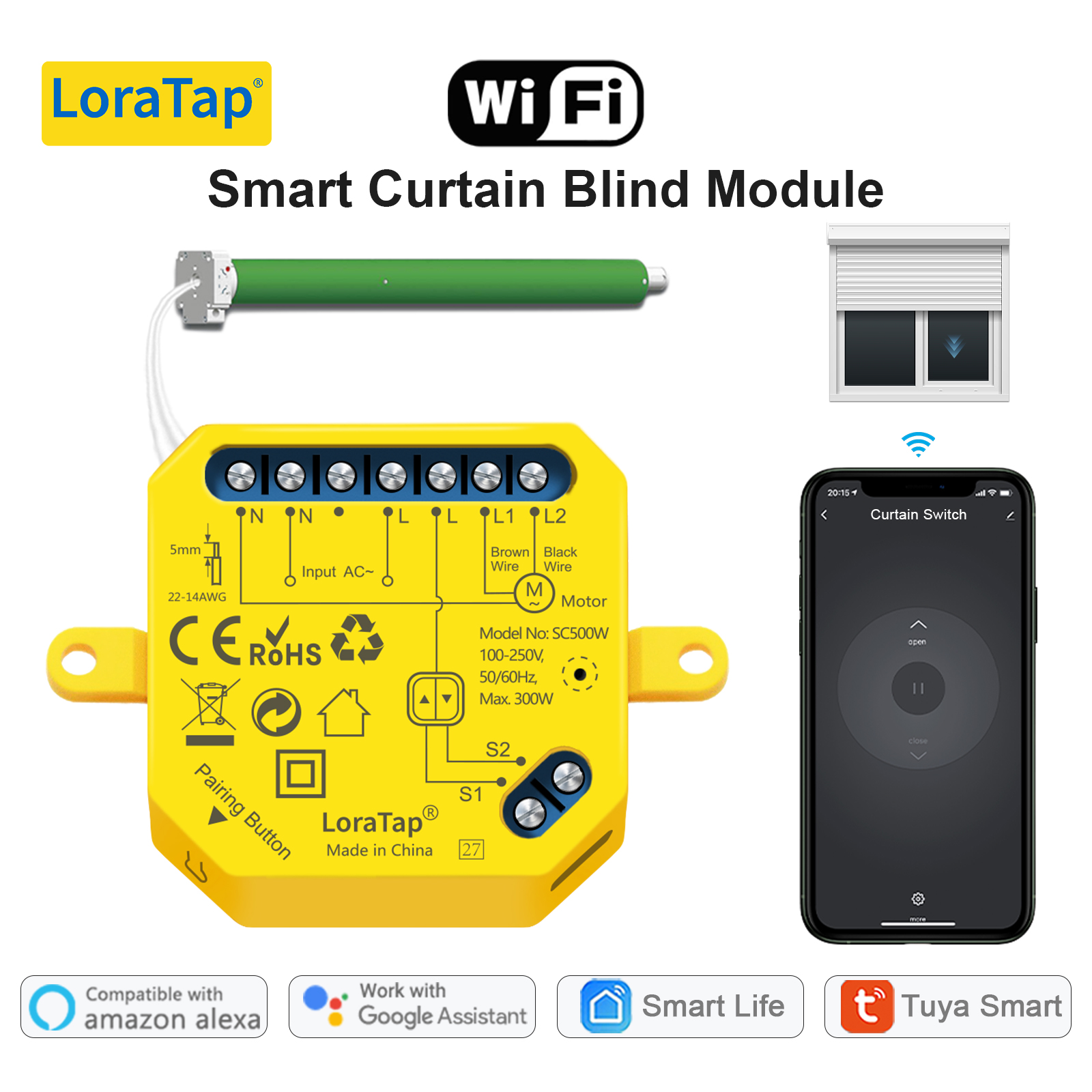 SHELLY - Modulo Wi-Fi per tapparelle intelligenti Shelly Shutter